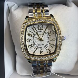 69356 - Invicta Wildflower Women's Watch 31mm Gold And Silver With Pave Crystals